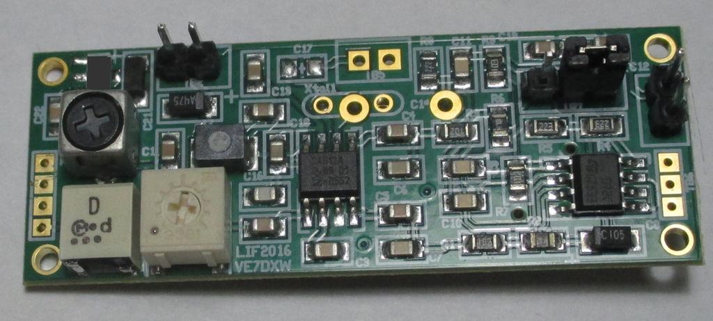 LIF 2016 Fits into the option filter slot of many Yaesu and other radios PCB size: 56 x 22mm (2.2 x 0.