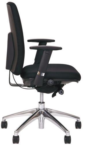 PERFORMER PE150 key features -Height adjustable upholstered back and upholstered seat -Synchronous mechanism -Seat depth adjustment -Lumbar support with depth adjustment -Height and width