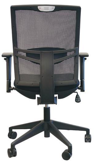 FORERUNNER FO120 key features -Mesh back and upholstered seat -Pneumatic mechanism with tilt-lock -Height and width adjustable arms with soft caps -Black nylon base