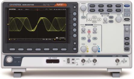 The functionalities of each model are as follows: 4 Channel models MSO-2204E 200MHz, 4-channel, Digital Storage Oscilloscope, 16- channel LA MSO-2104E 100MHz, 4-channel, Digital Storage Oscilloscope,