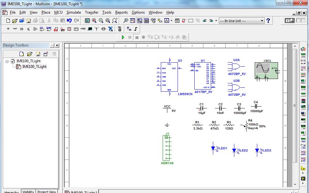 Place the Components Select the components for the circuit from the