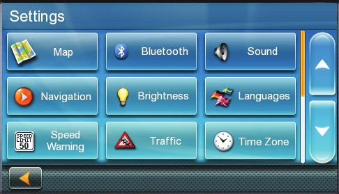 Settings 10 With user Settings you can customize the Magellan RoadMate receiver to better suit your personal needs and preferences.