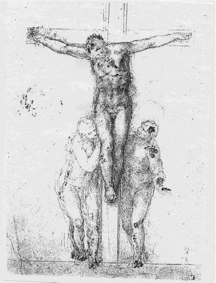 Figure G. 'Crucifixion' - Michelangelo c. 1550-5.