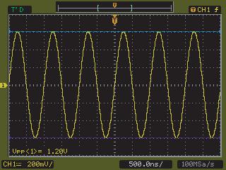 Service 8 Vpp reading Figure 61 Signal Generator Waveform 16 Using the Vpp reading, calculate the Vrms value using the following expression and record it in the Performance Test Record on page 144: