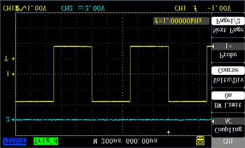 1 2 3 4 5 6 7 8910????? Figure 1-2 Interface display No. 1 Details Trigger status Armed: The oscilloscope is acquiring pre-triggering data. All triggers are ignored in this state.