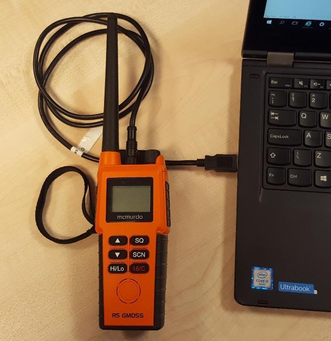 Operation of Service Software The software will identify and configure the McMurdo SmartFind R5 GMDSS radio.