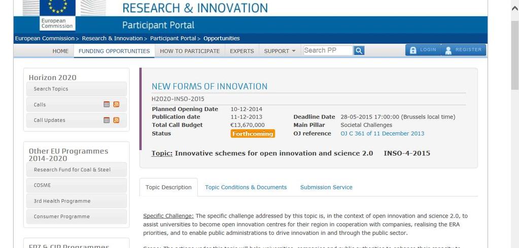 Open Innovation EU Innovation