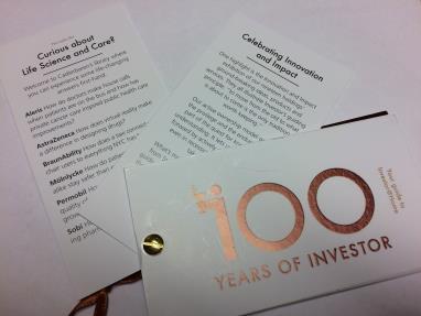 Investor's 100 th anniversary