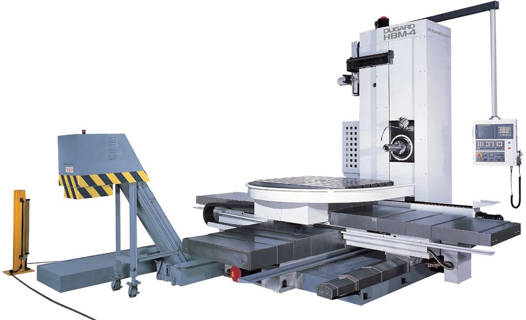 Dugard HBM-4 Horizontal Borer Rotary Table Spindle (BT) Gear Box ATC 60 Tools (OPT) Heavy Loading capacity (00kgs) Auger chip remover Multi plate clutch