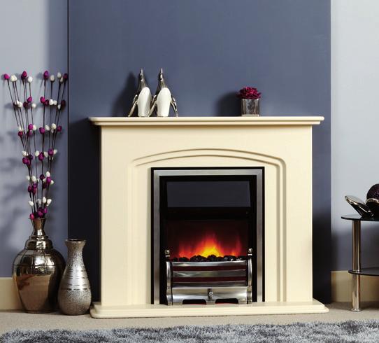 1067 42 254 10 882 34 3 /4 673 26 1 /2 660 26 1067 42 127 5 Camberley Fireplace: Camberley in Vanilla Finish Fire: Focusflame