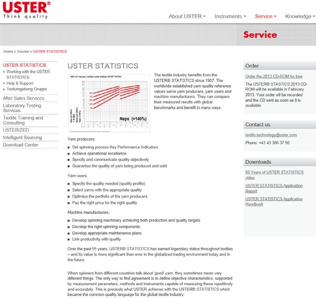 1.4 In which formats are USTER STATISTICS available?