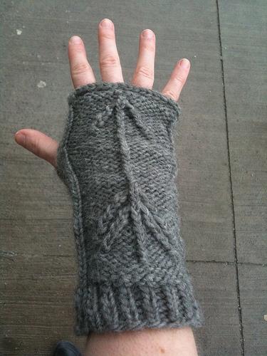 Pointers Pointers - 1 - A trusty knitted armwarmer to keep your wrists warm on cold nights and point you in the right direction.