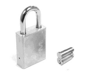 wide, 1 shackle, less cylinder LFICP2002 Large format IC padlock, 2 wide, 2 shackle, less cylinder LFICP2004 Large format IC padlock, 2 wide, 4 shackle, less cylinder 6 48 $29.60 6 48 $33.35 6 48 $34.