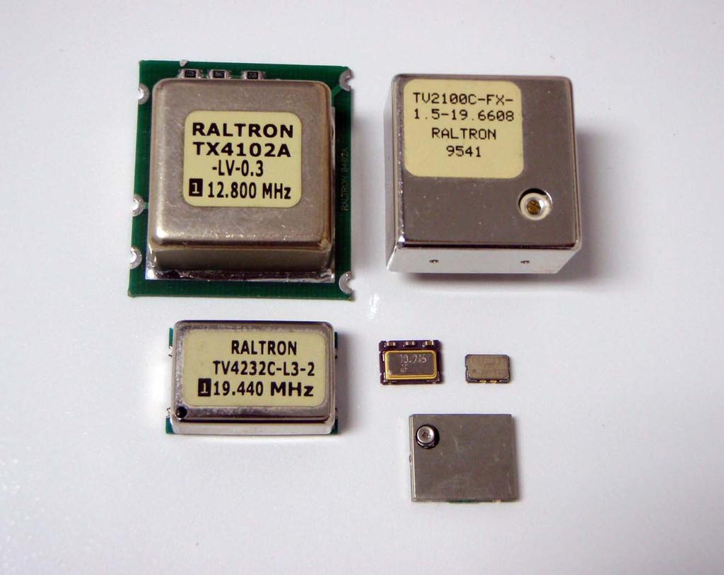 www.raltron.com TCXO Stratum 3 TCXO Frequency Range: 1.00 MHz to 800.00 MHz Frequency Stability: ±0.
