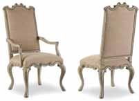 (133 x 53 x 98 cm) shown on page 19 & 20 200-351248 Canterbury Arm Chair Dune; Frotuy Cream Fabric, Nailheads 25W