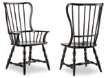 9 3005-75330 Windsor Side Chair Ebony; Hardwood Solids & Veneers 22W x 26 1/2D x 43 1/4H (56 x 67 x 110 cm) shown on page 9 3017-75500 Wing Back Arm Chair Parchment; Document Fossil fabric Hardwood