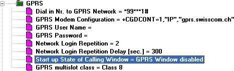22/38 Installation/De-installation Installation support in GPRS mode The reception field strength of a CU-P4x can be checked during the installlation if the GPRS window is deactivated during the