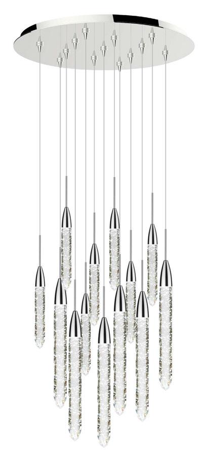 Shown: CH25425513CRPNL2 includes (1) CPEJRN13PNLED (7) PD254CRPNL2J Stilo Crystal Pendant Small in Clear (6) PD255CRPNL2J Stilo Crystal Pendant Large in Clear 11.25 16 1.30 Small Stilo 1.
