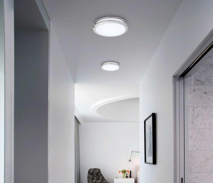 Shown: (2) CL442OPSILED Double Flush Mount 12 Ceiling