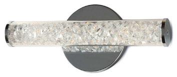 crystals and crystal combinations are available the same as listed on Pages 56-57 PD223 and PD224. Jazz Venti Crystal Wall LED crystal wall sconce.