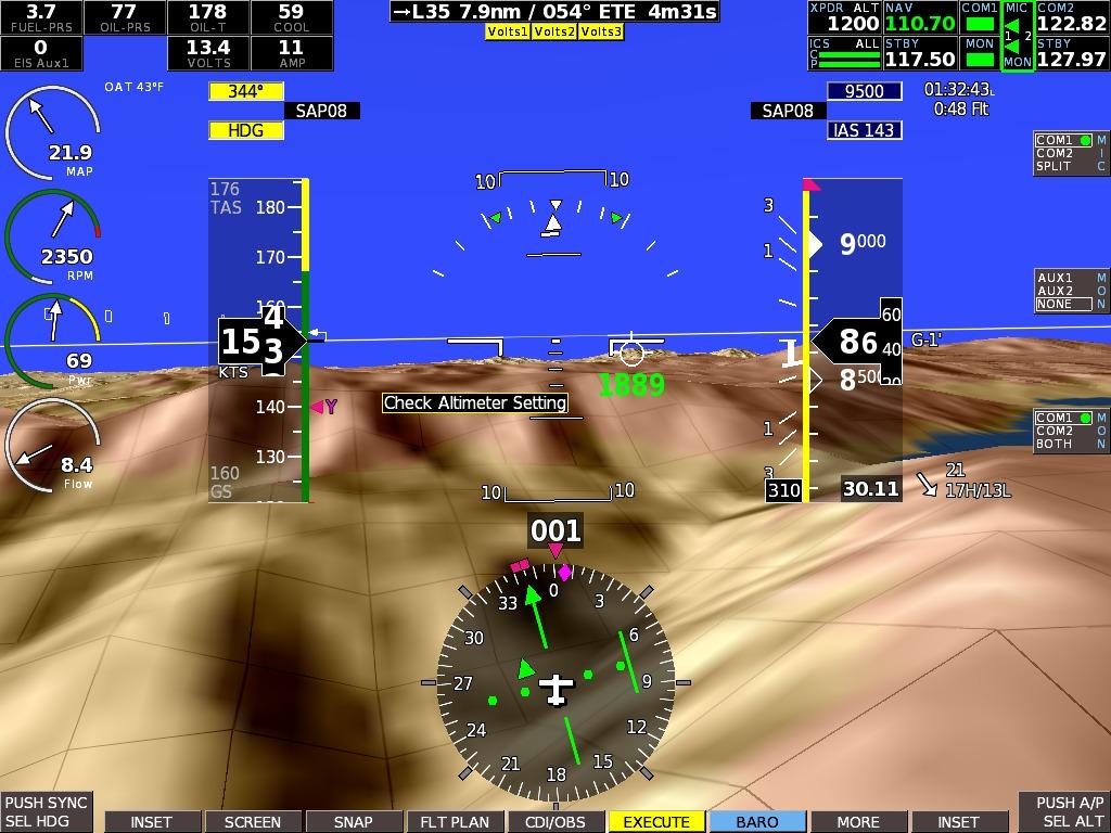 The autopilot will perform a simple turn onto the SAP when it captures the final approach course.