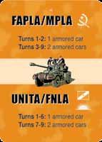 Angola! 19 1. Two infantry Units in Luanda and one MPLA infantry Unit in Cabinda, but only if Cabinda is MPLA controlled; or 2. Three infantry Units in Luanda; or 3.