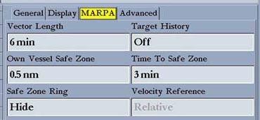 Using Radar > Map Page Radar Overlay and Radar Tab Bearing Reference sets your bearing, either Absolute or Relative. Relative calculates the bearing relative to own vessel heading.