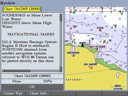 The map pointer can also be used to jump to an on-screen waypoints and map items, allowing you to review a selected location directly from the map.