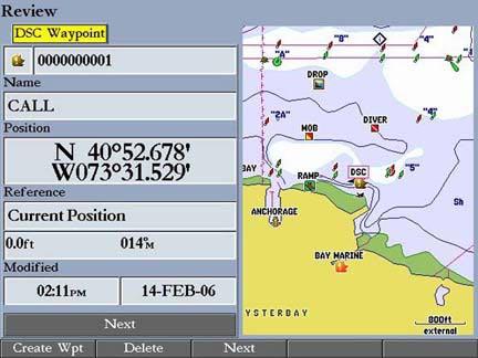 Main Menu > DSC (Digital Selective Calling) Tab Understanding DSC Distress Calls With your GPSMAP 3006C/3010C properly connected to a VHF radio with DSC output, you can receive any DSC distress call