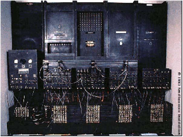 ENIAC Manual programming of boards, switches, and function table Compare and