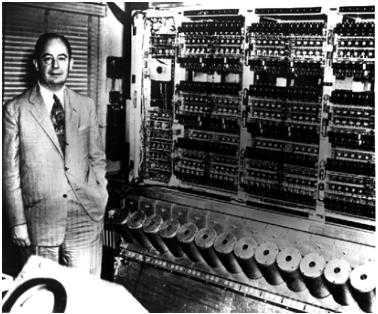 John Von Neumann Von Neumann visits the Moore School in 1944 Also studied with Turing at Princeton Prepares a draft for an automatic