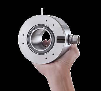 Absolute encoders Large hollow shafts 20...50.8 mm Precise optical sensing. SSI interface. Shallow installation depth Easy installation Wide range of accessories Through hollow shaft up to ø25.