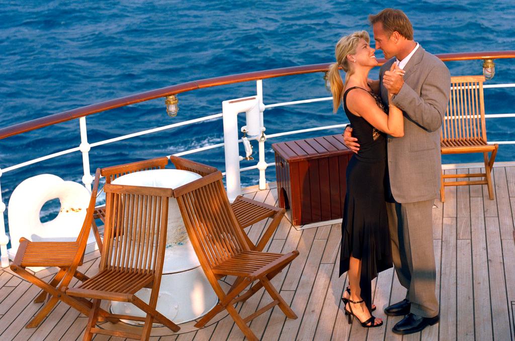 POOL DECK THEATER Entertain In Any Weather Going top-side on the ship provides guests with excitement and entertainment of many varieties, including pools and water slides, dining, rope courses, zip