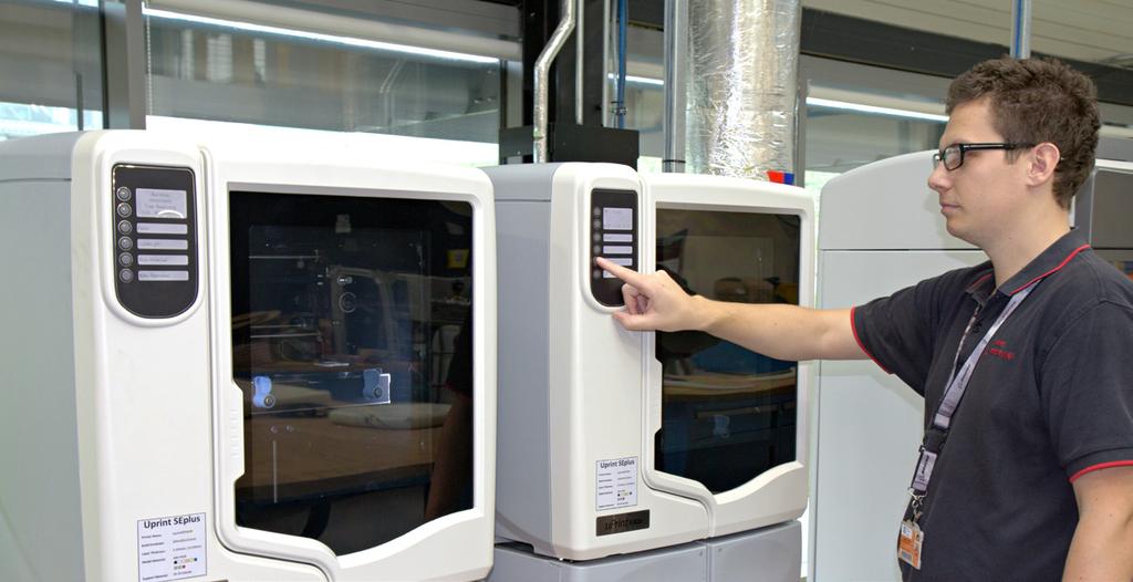 The uprint SE Plus is a flexible FDM machine capable of creating durable, stable and accurate models and