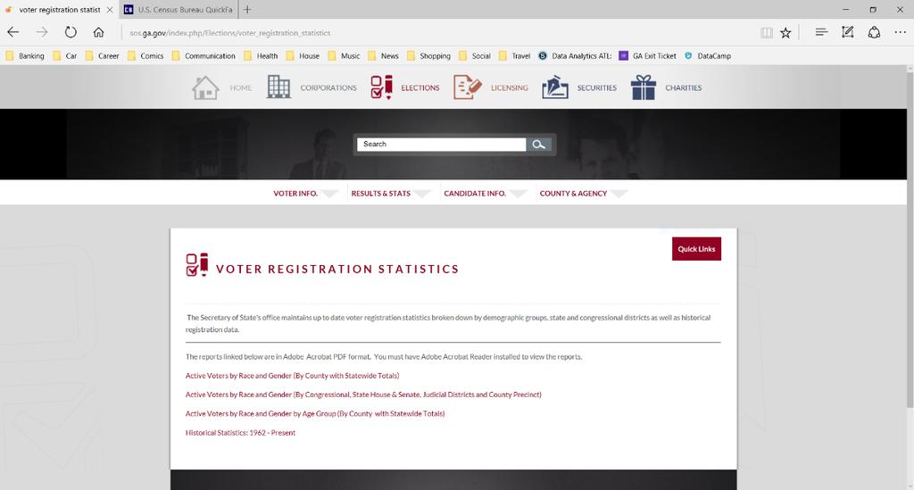 Primary References Voting Data: Georgia Secretary