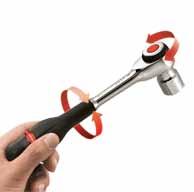 RATCHET & HAMMER RATCHET Rotary Handle Ratchet 3/8 fast ratchet with rotating handle: Rotating handle jack: work twice as fast in confined spaces. 6 increments for final tightening.