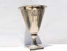 00 Antic Silver Fluted Urn