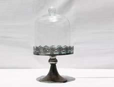 00 Large Dome On Glass Stand 46