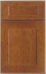 CABINETRY DOOR STYLES by wood species CHERRY CABINET SHOWN IN CINNAMON FULL OVERLAY DOOR STYLE