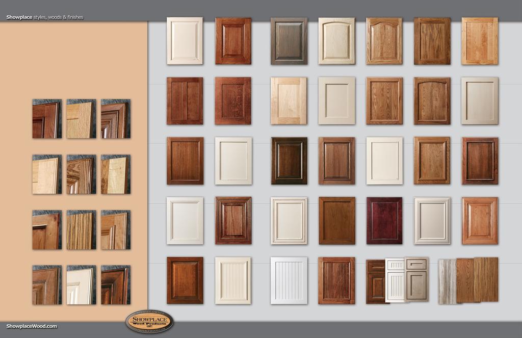 Welcome to an overview of the Showplace door styles, wood species and finish options. As you ll soon see, there are a lot of choices in front of you.