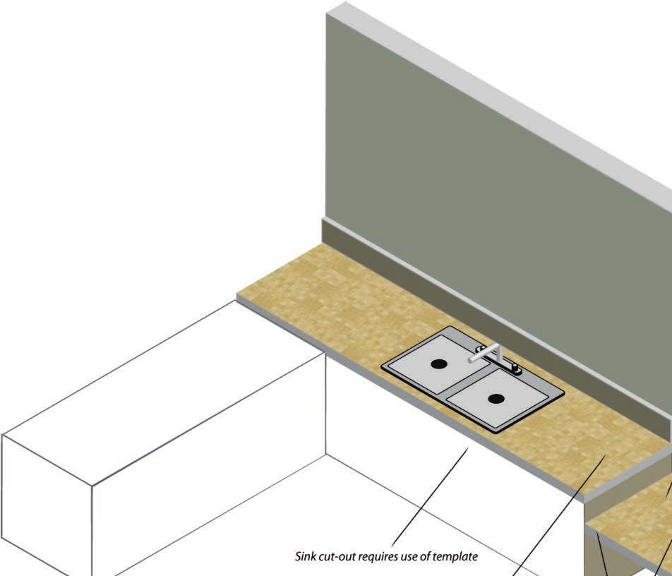 Templates Most countertop installations require the use of a template. Templates are used to determine what size countertop to order and to ensure proper fit before cutting the countertop.