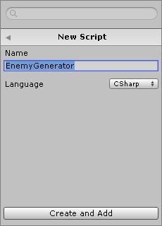 NOTE: The name of the script and name of the game object do not need to be the same.