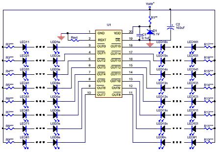 APPLICATION CIRCUITS (a) IK2816 application circuit, where VLED and VDD share a single voltage source.