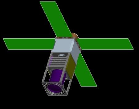 utilize the propulsion system. Figure 6 below shows the CubeSat design and layout.