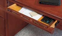 Standard Center Desk Drawer Construction s t a n d a r d Tackable Surface available on vertical storage and