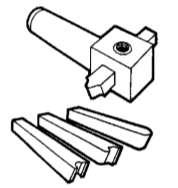 Cutter centered over the shaft Fig. 38 Fly cutting tools Key is milled to required length Fig.