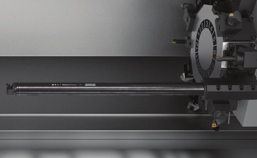 Machine-adapted advanced Silent Tools boring bars Sandvik Coromant offer machine-adapted boring bars with bar diameter