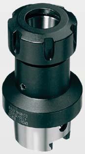 Especially with high radial forces this clamping chuck reaches its limits. Therefore, the hydraulic chuck is recommended for softer materials such as aluminium and a thread pitch < =1.5 mm. max.