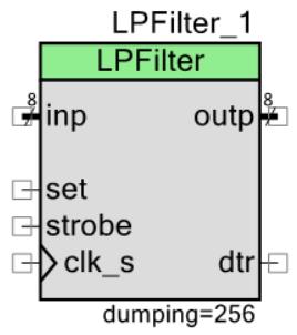 PSoC Creator Component datasheet LPFilter: Exponential Moving Average Digital Filter. Features Implements exponential moving average digital filter. Arbitrary ut and ut bus width.
