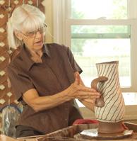 Clary Illian is a potter who lives in Ely, Iowa. Illian apprenticed at Leach Pottery from 1964 65.